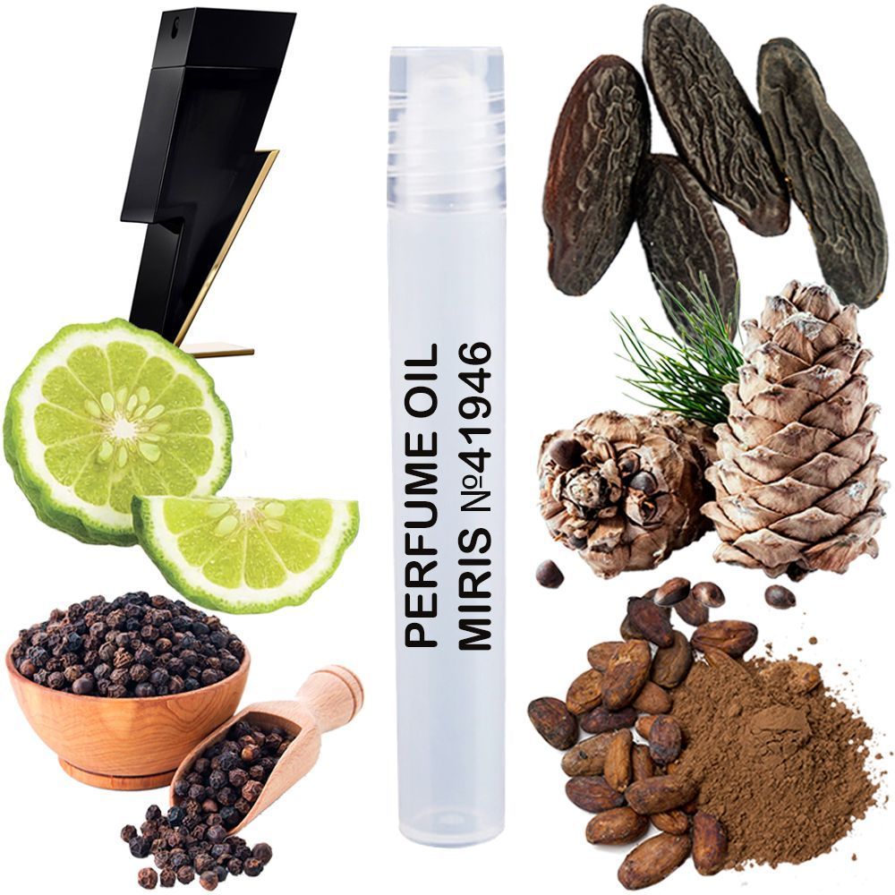 MIRIS No. 41946, Inspired by Bad Boy, Long-Lasting Perfume Oil for Men Roll-On, Rollerball 0.34 Fl Oz / 10 ml