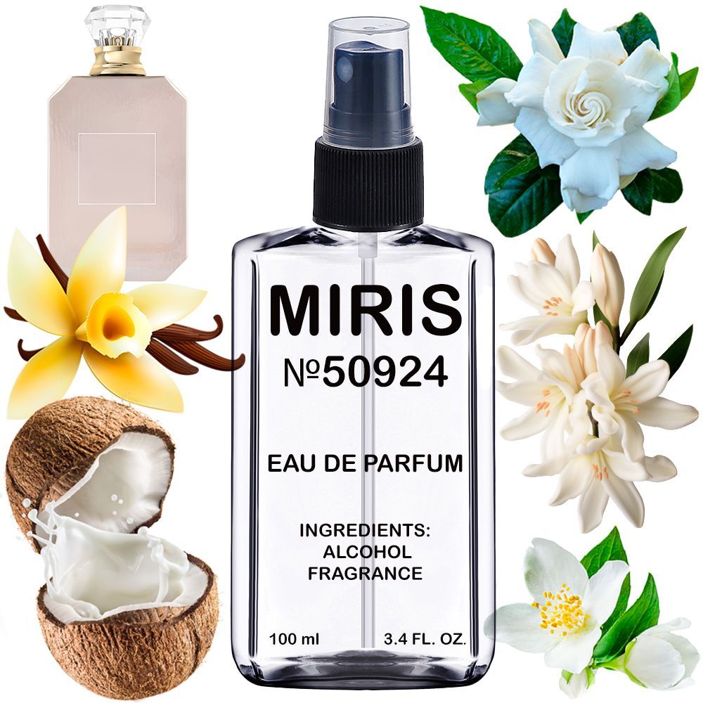 MIRIS No. 50924, Inspired by Utopia Vanilla Coco 21, Long-Lasting Eau de Parfum for Women, Spray 3.4 Fl Oz / 100 ml