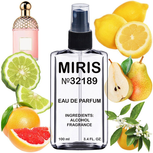 MIRIS No. 32189, Inspired by Aqua Aleg Pera Granita, Long-Lasting Eau de Parfum for Women, Spray 3.4 Fl Oz / 100 ml