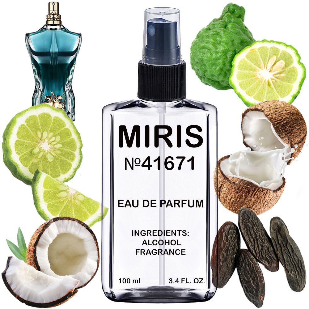 MIRIS No. 41671, Inspired by Le Beau, Long-Lasting Eau de Parfum for Men, Spray 3.4 Fl Oz / 100 ml