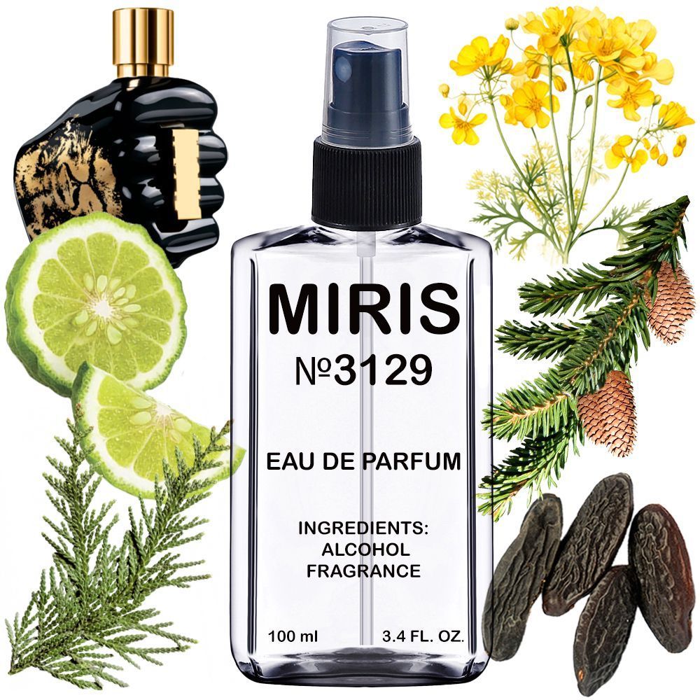 MIRIS No. 3129, Inspired by Spirit Of The Brave, Long-Lasting Eau de Parfum for Men, Spray 3.4 Fl Oz / 100 ml