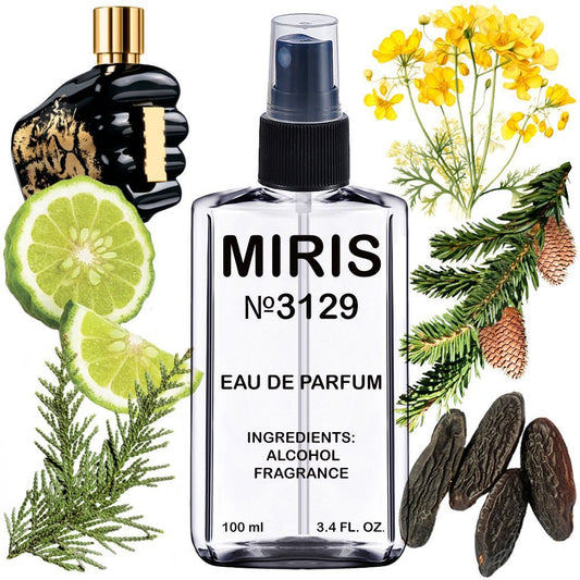 MIRIS No. 3129, Inspired by Spirit Of The Brave, Long-Lasting Eau de Parfum for Men, Spray 3.4 Fl Oz / 100 ml