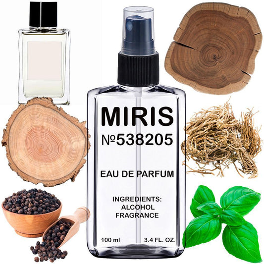 MIRIS No. 538205, Inspired by Bois Imperial, Long-Lasting Eau de Parfum Unisex for Women and Men, Spray 3.4 Fl Oz / 100 ml
