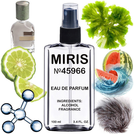 MIRIS No. 45966, Inspired by Megamare, Long-Lasting Eau de Parfum Unisex for Women and Men, Spray 3.4 Fl Oz / 100 ml