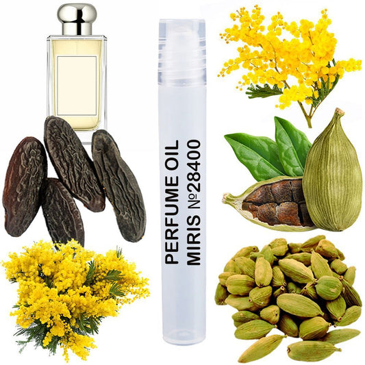 MIRIS No. 28400, Inspired by Mimosa & Cardamom, Long-Lasting Perfume Oil Unisex for Women and Men Roll-On, Rollerball 0.34 Fl Oz / 10 ml