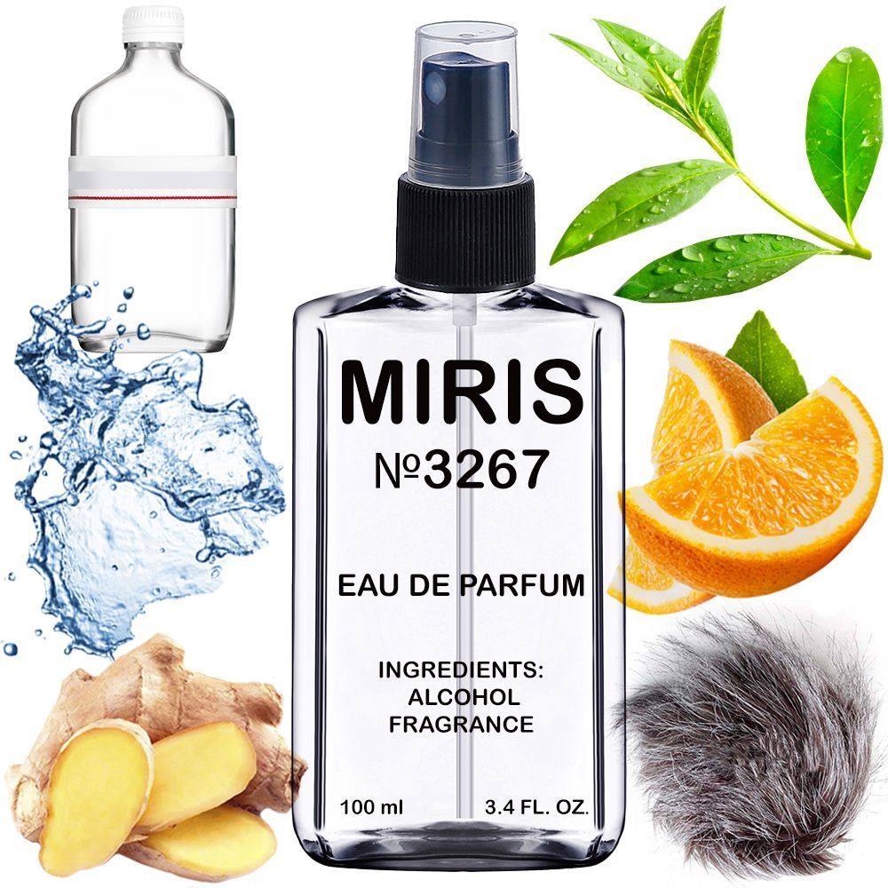 MIRIS No. 3267, Inspired by Everyone, Long-Lasting Eau de Parfum Unisex for Women and Men, Spray 3.4 Fl Oz / 100 ml
