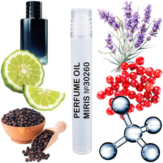 MIRIS No. 30260, Inspired by Sauvage 2015, Long-Lasting Perfume Oil for Men Roll-On, Rollerball 0.34 Fl Oz / 10 ml