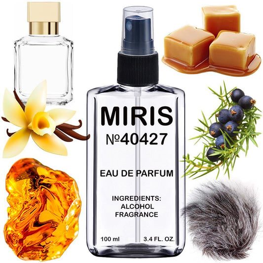 MIRIS No. 40427, Inspired by Gentle Fluidity Gold, Long-Lasting Eau de Parfum Unisex for Women and Men, Spray 3.4 Fl Oz / 100 ml