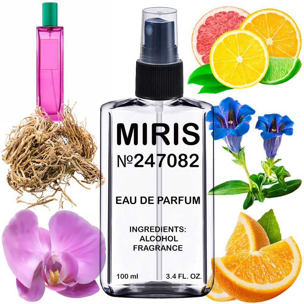 MIRIS No. 247082, Inspired by Cattleya Flower Bm, Long-Lasting Eau de Parfum Unisex for Women and Men, Spray 3.4 Fl Oz / 100 ml