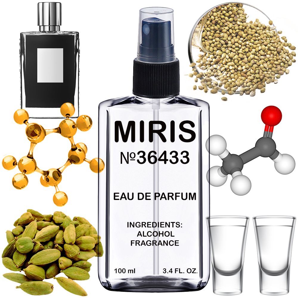 MIRIS No. 36433, Inspired by Mos Vodka On The Rocks, Long-Lasting Eau de Parfum Unisex for Women and Men, Spray 3.4 Fl Oz / 100 ml
