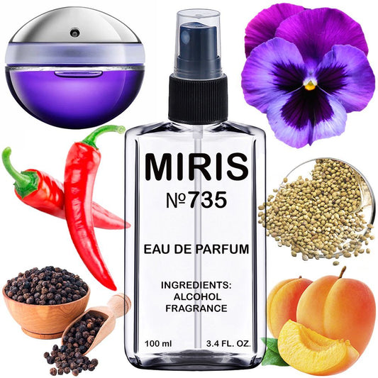 MIRIS No. 735, Inspired by Ultraviolet, Long-Lasting Eau de Parfum for Women, Spray 3.4 Fl Oz / 100 ml