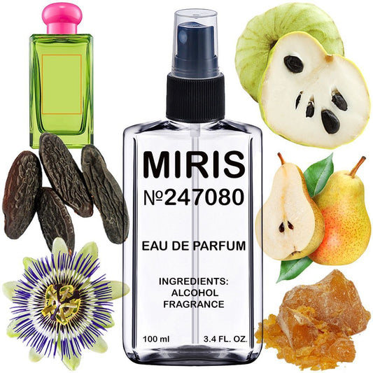 MIRIS No. 247080, Inspired by Tropical Cherimoya Cologne, Long-Lasting Eau de Parfum Unisex for Women and Men, Spray 3.4 Fl Oz / 100 ml