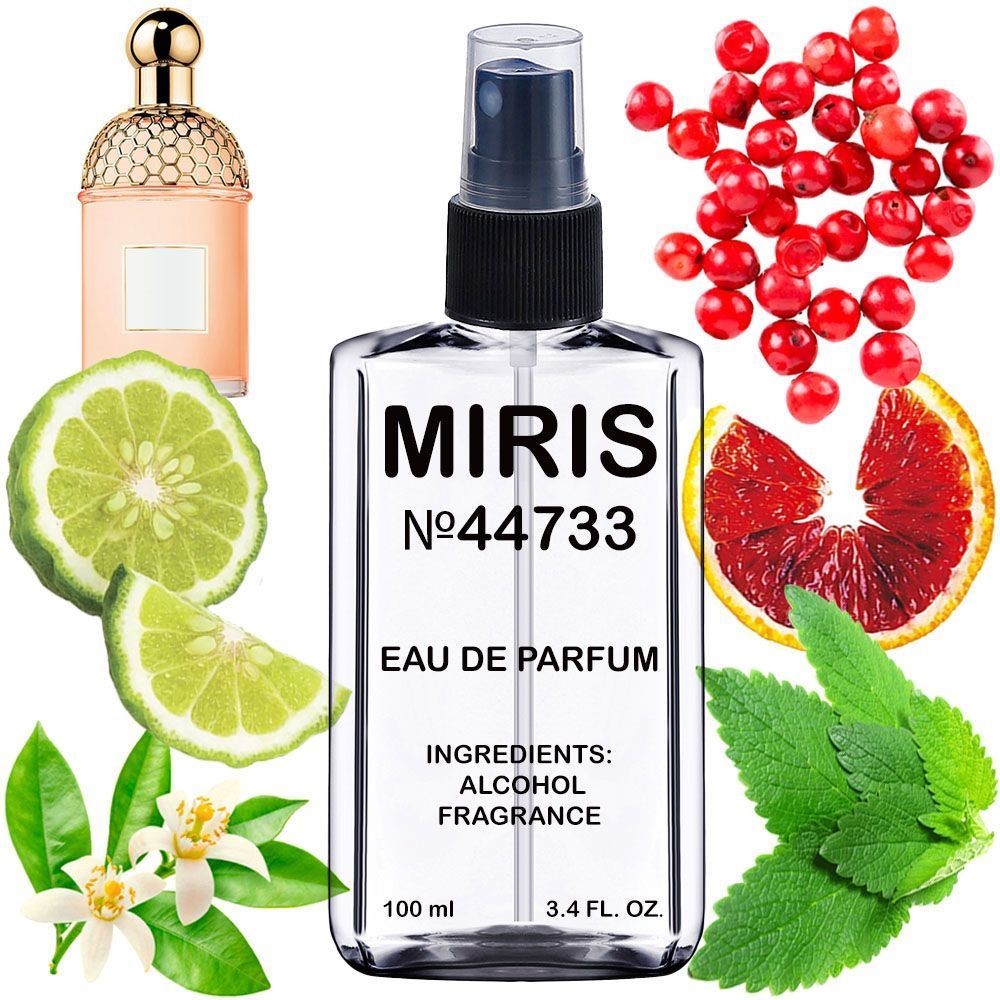 MIRIS No. 44733, Inspired by Aqua Aleg Orange Soleia, Long-Lasting Eau de Parfum Unisex for Women and Men, Spray 3.4 Fl Oz / 100 ml
