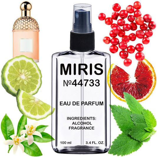 MIRIS No. 44733, Inspired by Aqua Aleg Orange Soleia, Long-Lasting Eau de Parfum Unisex for Women and Men, Spray 3.4 Fl Oz / 100 ml