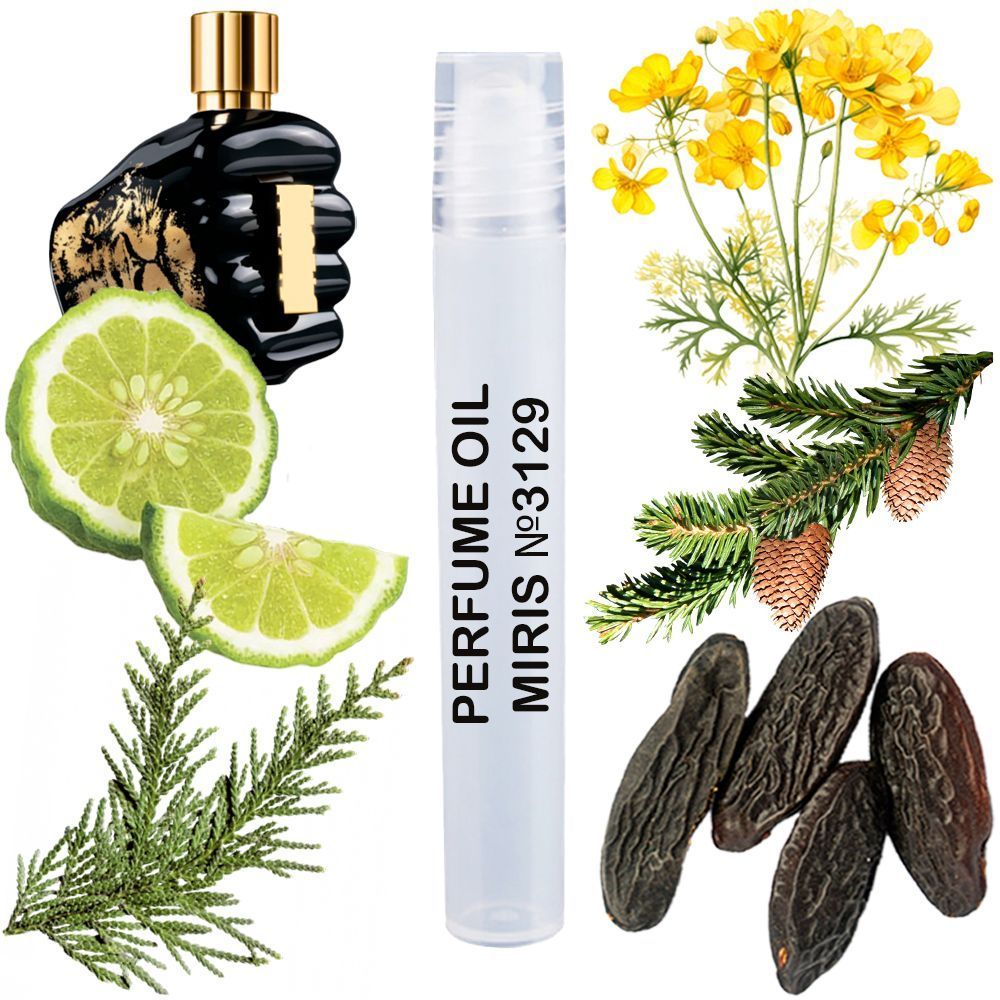 MIRIS No. 3129, Inspired by Spirit Of The Brave, Long-Lasting Perfume Oil for Men Roll-On, Rollerball 0.34 Fl Oz / 10 ml
