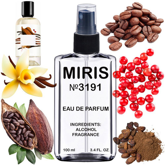 MIRIS No. 3191, Inspired by Cuir de Nuit, Long-Lasting Eau de Parfum Unisex for Women and Men, Spray 3.4 Fl Oz / 100 ml