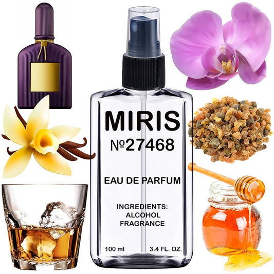 MIRIS No. 27468, Inspired by Velvet Orchid, Long-Lasting Eau de Parfum Unisex for Women and Men, Spray 3.4 Fl Oz / 100 ml