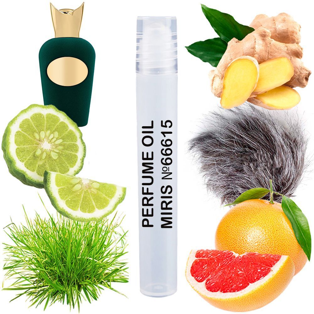 MIRIS No. 66615, Inspired by Perfumes Vibrato, Long-Lasting Perfume Oil Unisex for Women and Men Roll-On, Rollerball 0.34 Fl Oz / 10 ml