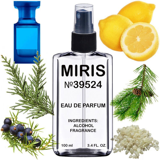 MIRIS No. 39524, Inspired by Costa Azzurra Acqua, Long-Lasting Eau de Parfum Unisex for Women and Men, Spray 3.4 Fl Oz / 100 ml