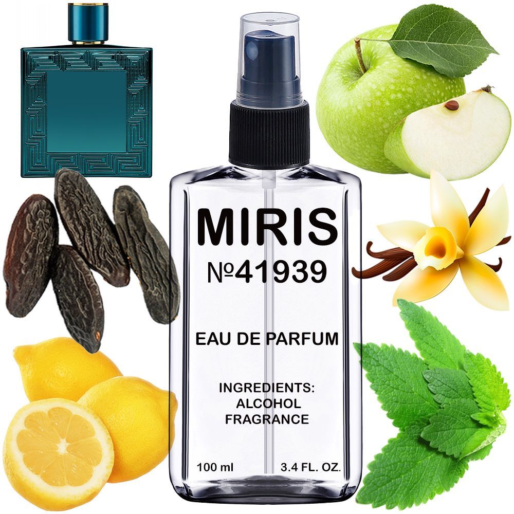 MIRIS No. 41939, Inspired by Eros, Long-Lasting Eau de Parfum for Men, Spray 3.4 Fl Oz / 100 ml