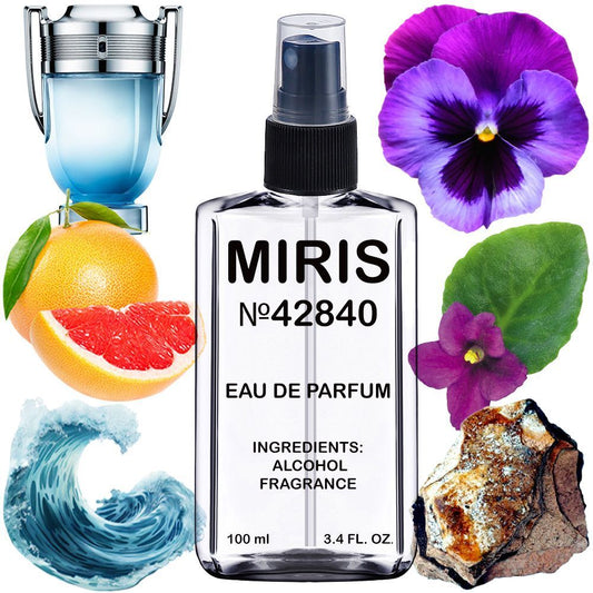 MIRIS No. 42840, Inspired by Invitus Aqua 2018, Long-Lasting Eau de Parfum for Men, Spray 3.4 Fl Oz / 100 ml