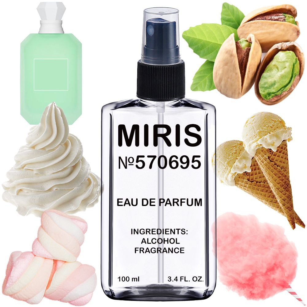 MIRIS No.570695 | Impression of Yum Pistachio Gelato | 33 | Unisex For Women and Men Eau de Parfum | 3.4 Fl Oz / 100 ml