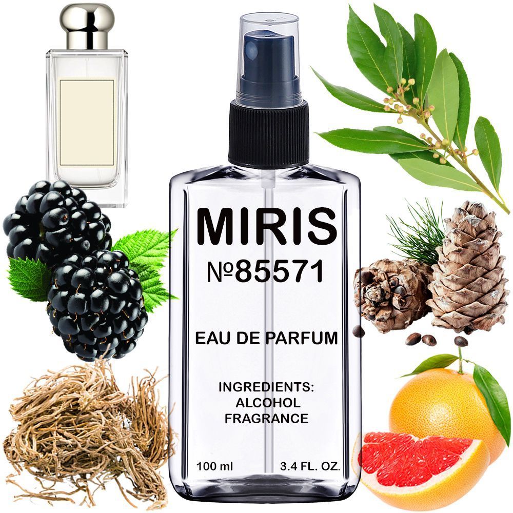 MIRIS No. 85571, Inspired by Blackbe Bay, Long-Lasting Unisex Eau de Parfum for Women & Men, Spray 3.4 Fl Oz / 100 ml