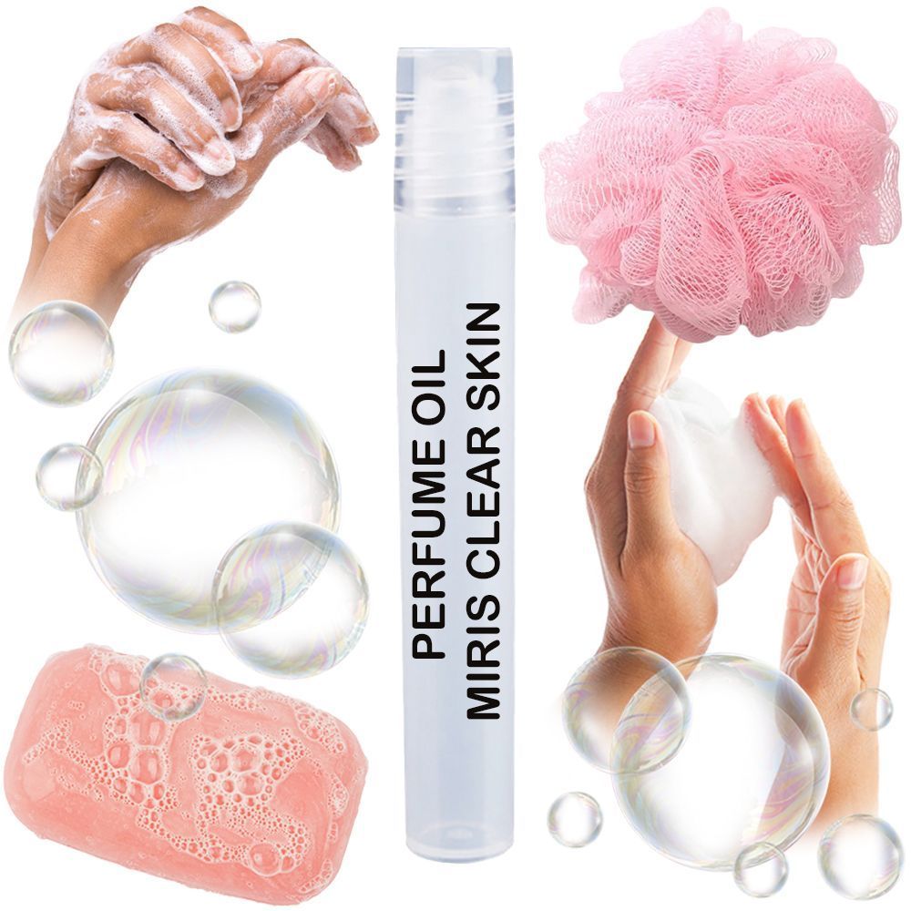 MIRIS Clear Skin, Long-Lasting Unisex Perfume Oil for Women & Men Roll-On, Rollerball 0.34 Fl Oz / 10 ml