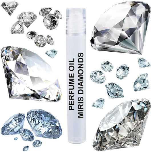 MIRIS Diamonds, Long-Lasting Perfume Oil Unisex for Women and Men Roll-On, Rollerball 0.34 Fl Oz / 10 ml