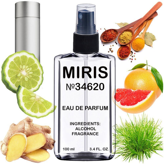 MIRIS No. 34620, Inspired by Ch 212, Long-Lasting Eau de Parfum for Men, Spray 3.4 Fl Oz / 100 ml