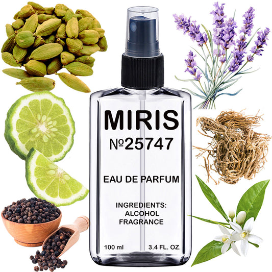 MIRIS No. 25747, Inspired by Icon, Long-Lasting Men Eau de Parfum, Spray 3.4 Fl Oz / 100 ml