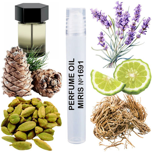 MIRIS No. 1691, Inspired by La Nuit De L Homme 2009, Long-Lasting Perfume Oil for Men Roll-On, Rollerball 0.34 Fl Oz / 10 ml