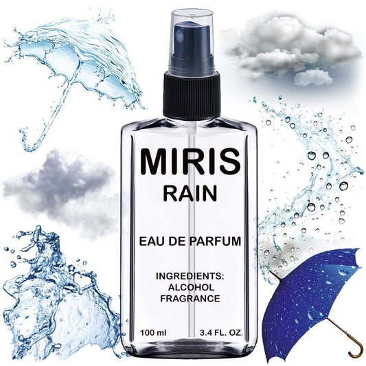 MIRIS Rain Unisex For Women and Men Eau de Parfum | 3.4 Fl Oz / 100 ml