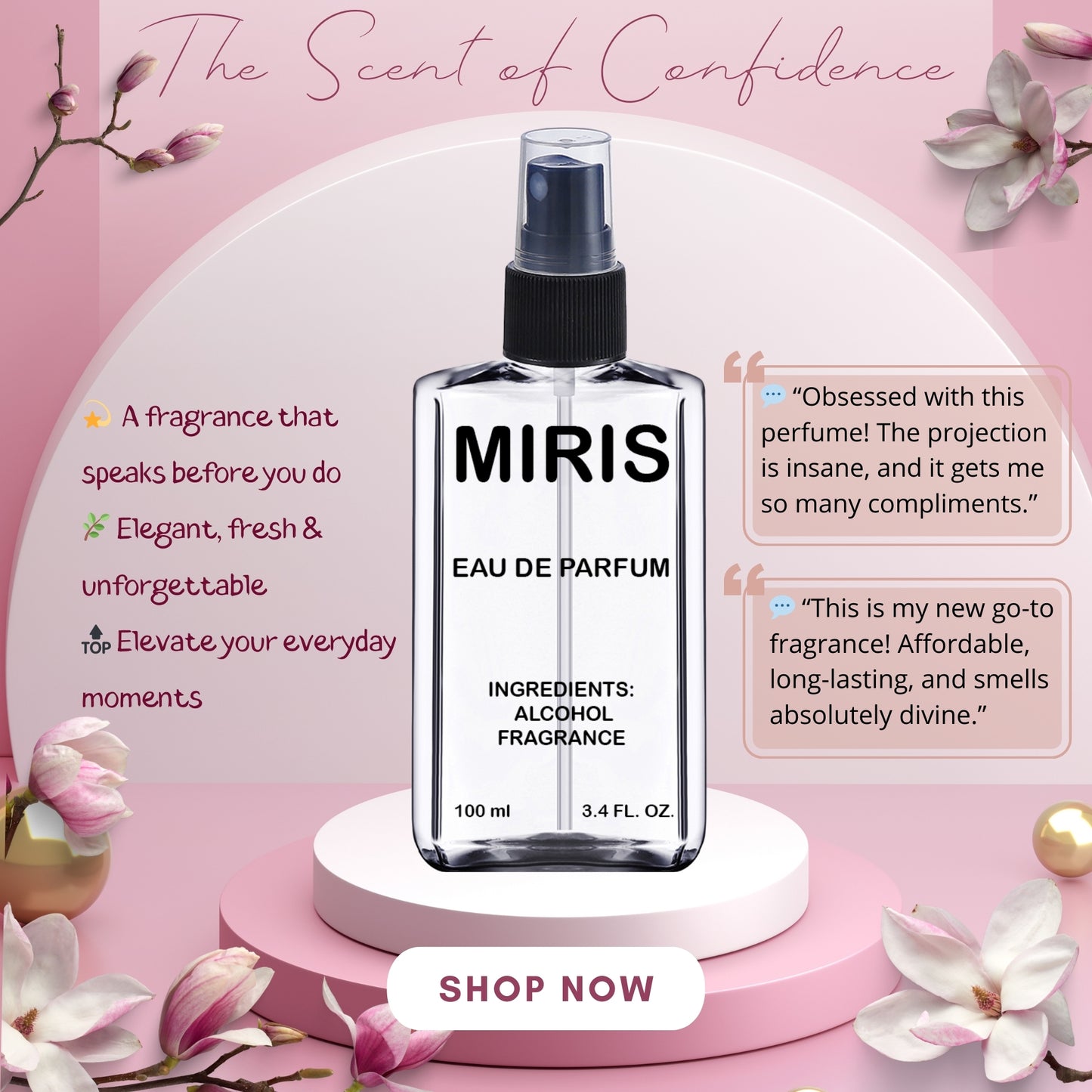 MIRIS No. 233784 | Inspired | Unisex For Women and Men Eau de Parfum | 3.4 Fl Oz