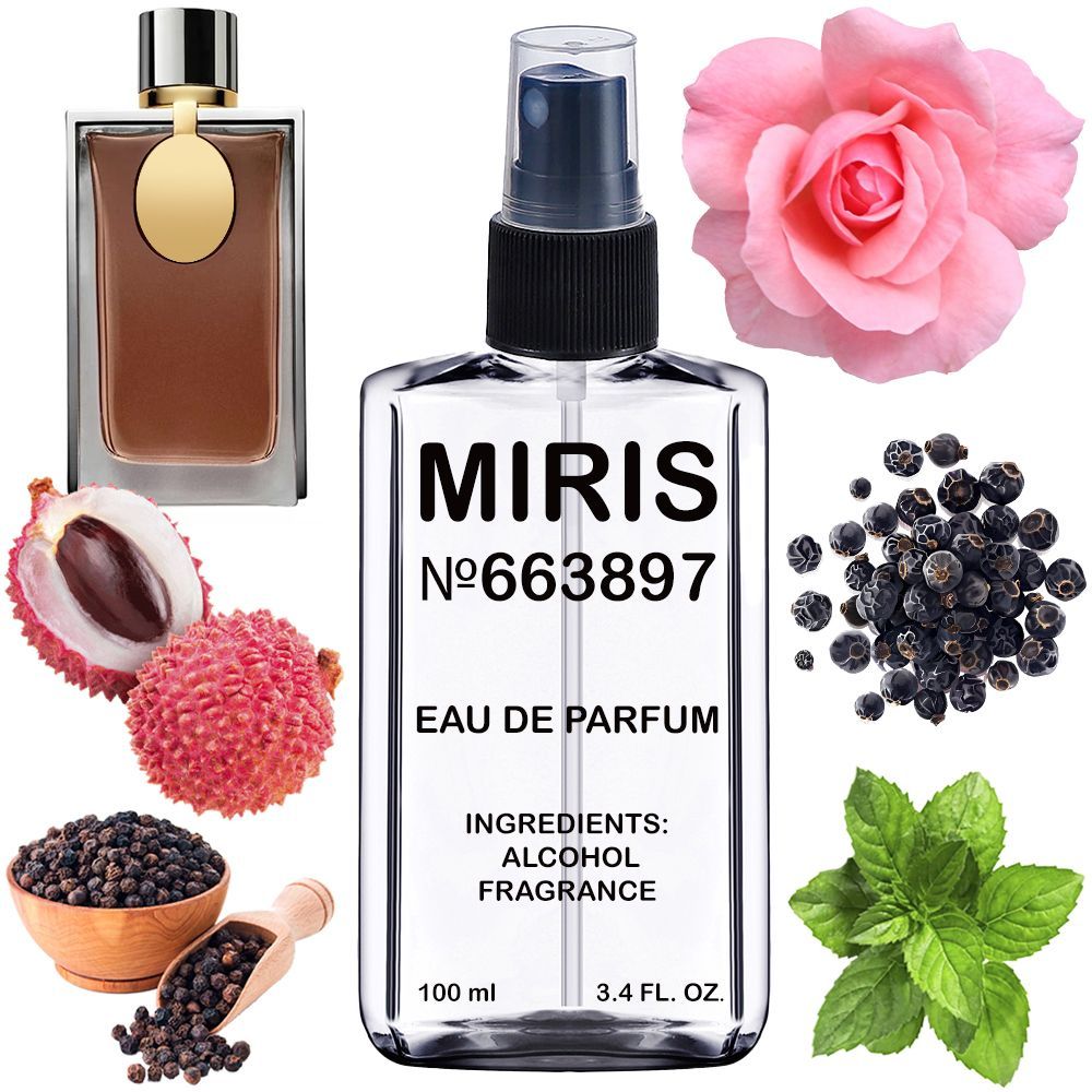 MIRIS No. 663897, Inspired by Rose 1969, Long-Lasting Unisex Eau de Parfum for Women & Men, Spray 3.4 Fl Oz / 100 ml