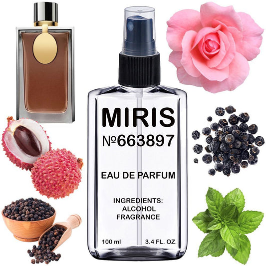 MIRIS No. 663897, Inspired by Rose 1969, Long-Lasting Unisex Eau de Parfum for Women & Men, Spray 3.4 Fl Oz / 100 ml
