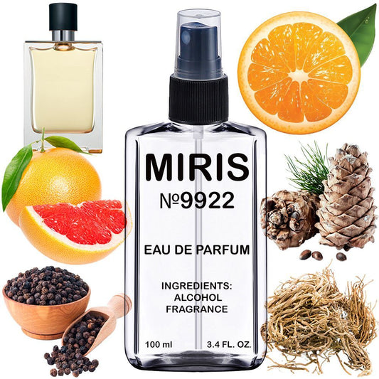 MIRIS No. 9922, Inspired by Terre, Long-Lasting Eau de Parfum for Men, Spray 3.4 Fl Oz / 100 ml