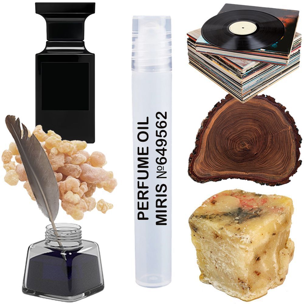 MIRIS No. 649562, Inspired by Black Lacquer, Long-Lasting Unisex Perfume Oil for Women & Men Roll-On, Rollerball 0.34 Fl Oz / 10 ml