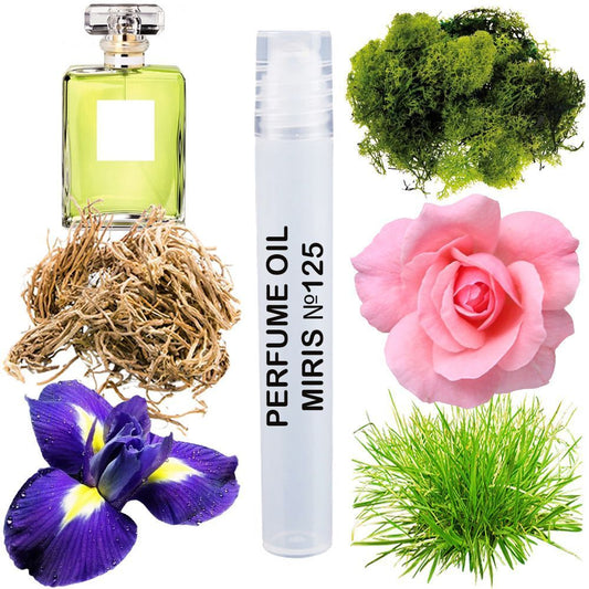 MIRIS No. 125, Inspired by Number 19, Long-Lasting Perfume Oil for Women Roll-On, Rollerball 0.34 Fl Oz / 10 ml