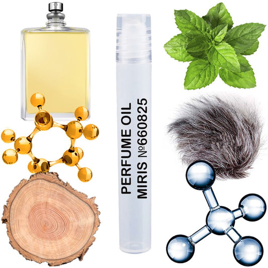 MIRIS No. 660825, Inspired by Mole. 01 + Patchouli, Long-Lasting Unisex Perfume Oil for Women & Men Roll-On, Rollerball 0.34 Fl Oz / 10 ml