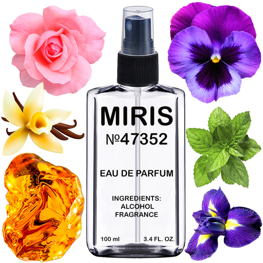 MIRIS No. 47352, Inspired by Noir, Long-Lasting Men Eau de Parfum, Spray 3.4 Fl Oz / 100 ml