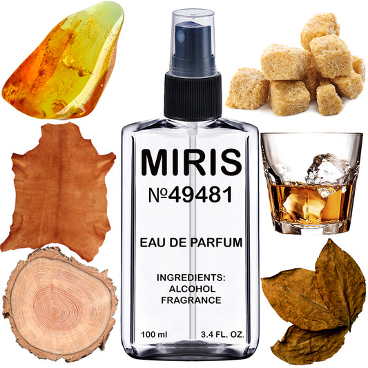 MIRIS No. 49481, Inspired by Dark Rebel, Long-Lasting Men Eau de Parfum, Spray 3.4 Fl Oz / 100 ml