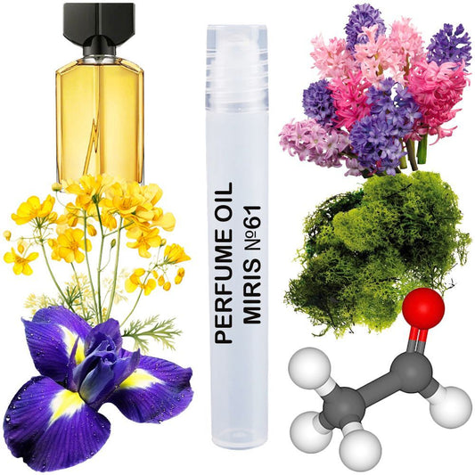 MIRIS No. 61, Inspired by Fidji, Long-Lasting Perfume Oil for Women Roll-On, Rollerball 0.34 Fl Oz / 10 ml