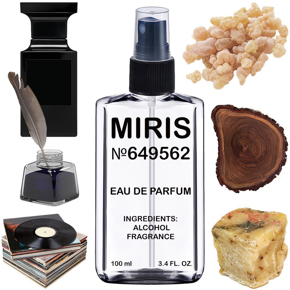 MIRIS No. 649562, Inspired by Black Lacquer, Long-Lasting Unisex Eau de Parfum for Women & Men, Spray 3.4 Fl Oz / 100 ml