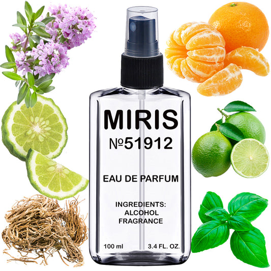 MIRIS No. 51912 | Inspired | Unisex For Women and Men Eau de Parfum | 3.4 Fl Oz