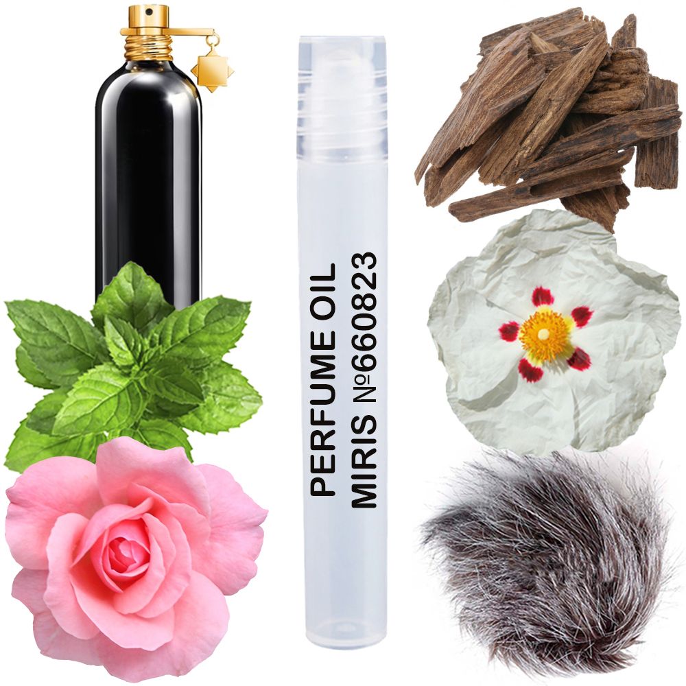 MIRIS No. 660823, Inspired by Black Aoud, Long-Lasting Perfume Oil for Men Roll-On, Rollerball 0.34 Fl Oz / 10 ml