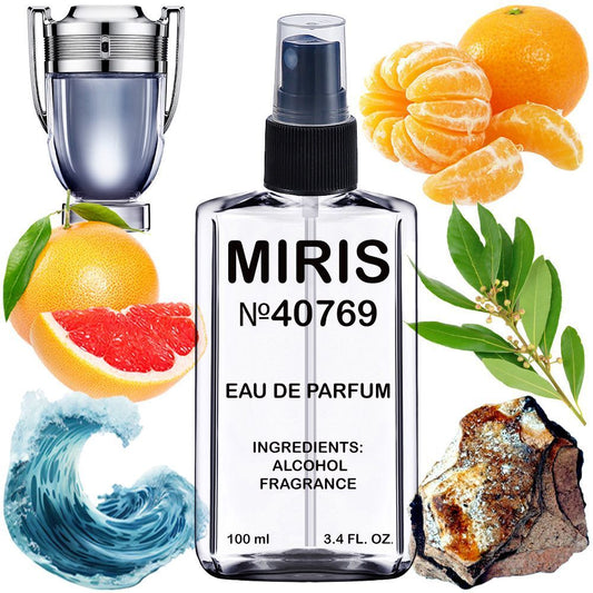 MIRIS No. 40769, Inspired by Invitus, Long-Lasting Eau de Parfum for Men, Spray 3.4 Fl Oz / 100 ml
