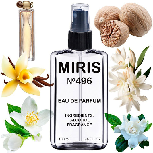 MIRIS No. 496, Inspired by Organza, Long-Lasting Eau de Parfum for Women, Spray 3.4 Fl Oz / 100 ml