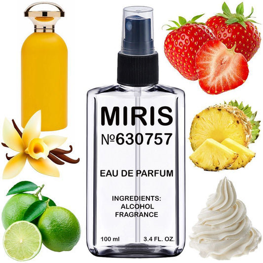 MIRIS No. 630757, Inspired by Dirty Pineapple, Long-Lasting Unisex Eau de Parfum for Women & Men, Spray 3.4 Fl Oz / 100 ml
