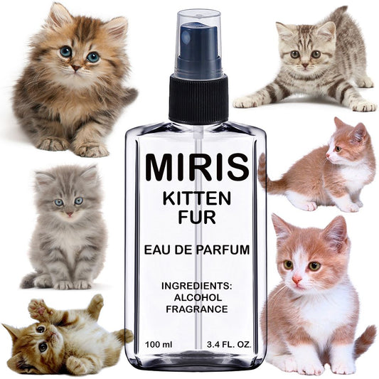 MIRIS Kitten Fur, Long-Lasting Eau de Parfum Unisex for Women and Men, Spray 3.4 Fl Oz / 100 ml